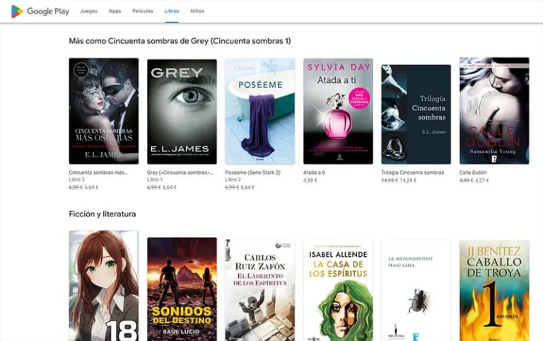 Web de Google Play, la plataforma donde se podrán comprar los libros publicados en Google Books